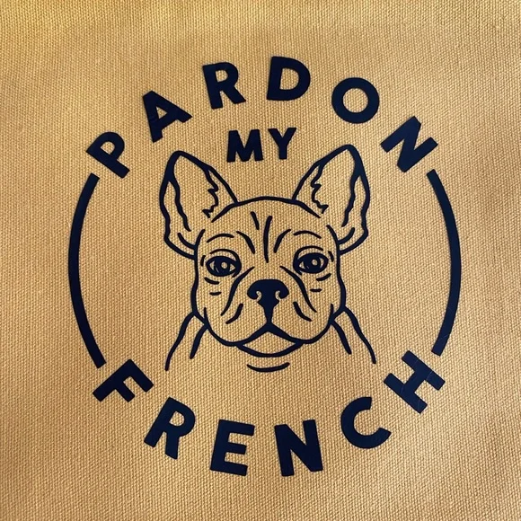 Pouch with zipper “Pardon my French”/New - Picture 2 of 3